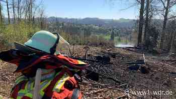 Helfer der Freiwilligen Feuerwehr vor Ort