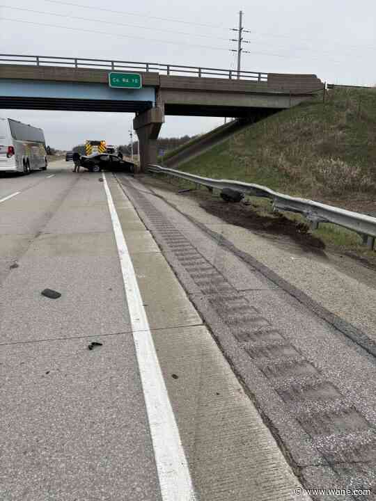 Crash caused by cheeseburger slows northbound I-69 traffic