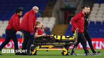 Holland to be assessed in hospital after leaving field on stretcher