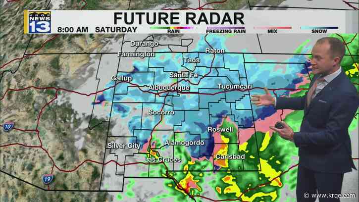 Snow moving into New Mexico tonight