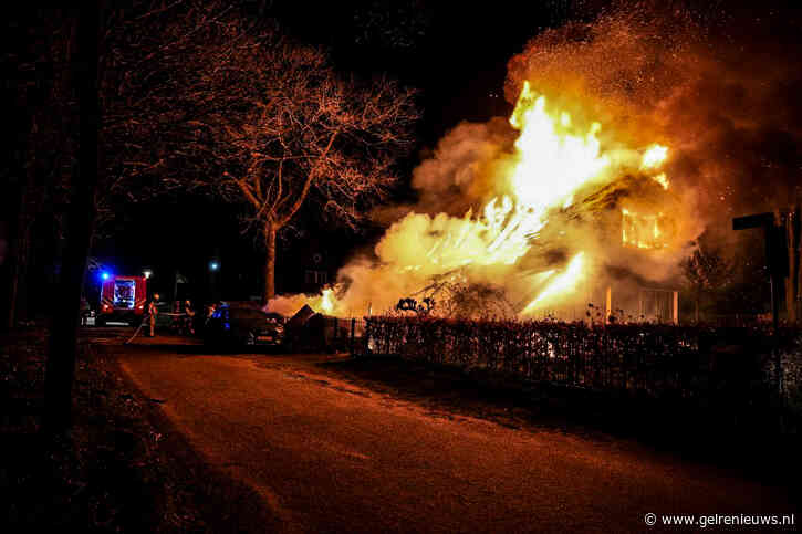 Woning van echtpaar verwoest door uitslaande brand