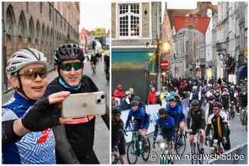 Drieduizend Flandriens rijden vanuit Brugge nu al hun Ronde van Vlaanderen: “En vanavond fiets ik weer terug”