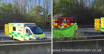 LIVE as A13 CLOSED as emergency services swarm 'serious crash' near Rainham