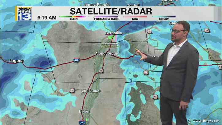 Snow continues across New Mexico today