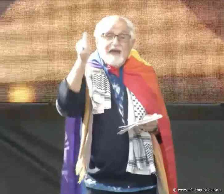 No al riarmo, l’intervento di padre Zanotelli: “Piango per Gaza. Subito boicottaggi e sanzioni contro Israele”