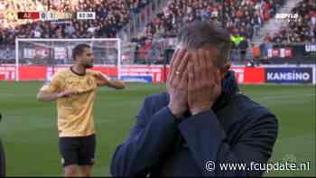 Van Persie slaat handen voor het hoofd, Feyenoord tweet één emoji