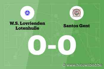 Doelpuntloos gelijkspel tussen WS Lotenhulle en Santos Gent