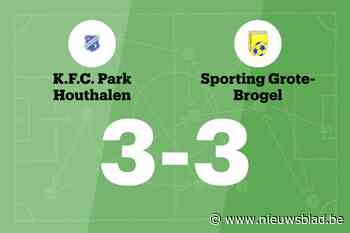 Park Houthalen B sleept gelijkspel uit de brand in de thuiswedstrijd tegen Grote Brogel