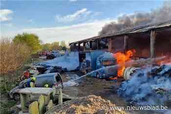 Hevige schuurbrand in Grimbergen: rookontwikkeling van kilometers ver te zien