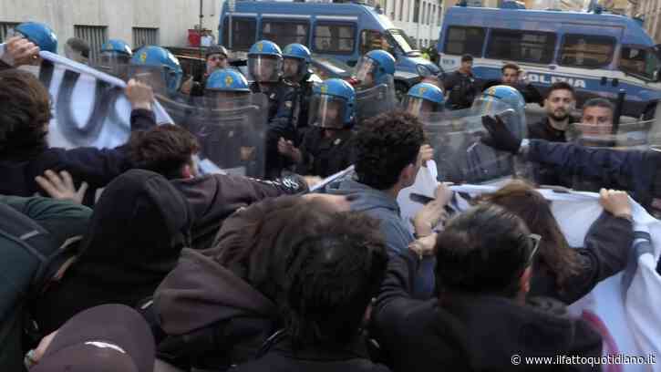 Tensione e cariche a Milano al corteo contro il decreto sicurezza e pro Palestina: le immagini