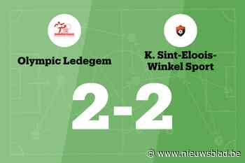 Olympic Ledegem en Winkel Sport verdelen de punten