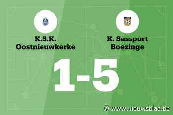 Sassport Boezinge wint spektakelwedstrijd van KSK Oostnieuwkerke