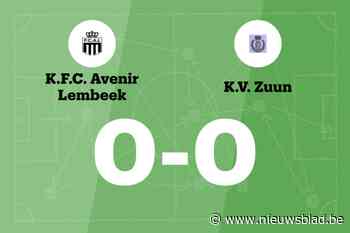Duel tussen Avenir Lembeek B en Zuun B blijft doelpuntloos