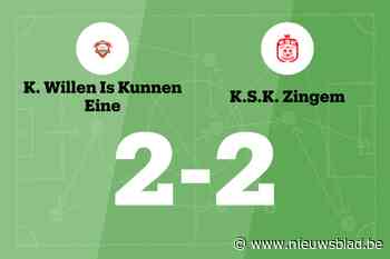 KWIK Eine beëindigt reeks nederlagen met gelijkspel tegen KSK Zingem