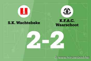 SK Wachtebeke en FAC Waarschoot eindigt op 2-2