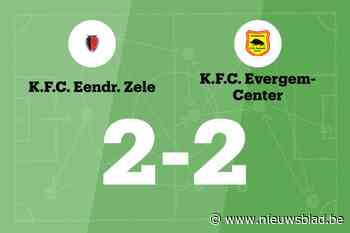 Eendracht Zele speelt gelijk in thuiswedstrijd tegen KFC Evergem Center