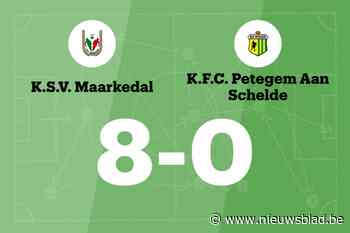 KSV Maarkedal maakt veel doelpunten thuis tegen KFC Petegem Aan Schelde