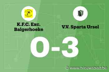 Vier opeenvolgende overwinningen voor Sparta Ursel na 0-3 tegen Excelsior Balgerhoeke