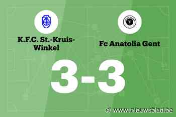 Fc Anatolia Gent beëindigt reeks nederlagen in de wedstrijd tegen KFC St-Kruis-Winkel