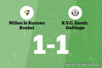 WIK Boekel deelt thuis de punten met VC Eendracht Deftinge