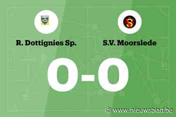 Duel tussen R. Dottignies Sp. en SV Moorslede blijft doelpuntloos