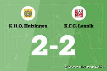 Lennik B speelt gelijk in uitwedstrijd tegen Huizingen B