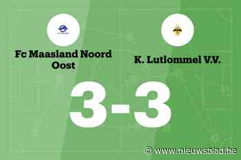 Maasland NO sleept gelijkspel uit de brand in de thuiswedstrijd tegen Lutlommel
