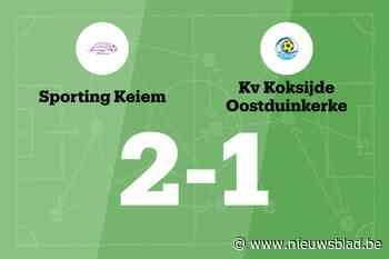 Sporting Keiem dankzij Rico Jordi en Maxime Hosten langs KV Koksijde Oostduinkerke