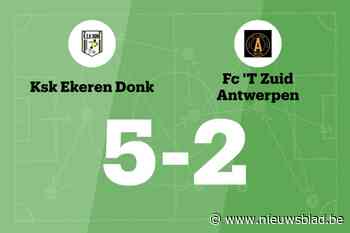 Janssen scoort drie keer voor Ekeren Donk B in wedstrijd tegen FC 'T Zuid Antwerpen