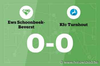 Duel tussen EWS Schoonbeek-Beverst en KFC Turnhout blijft doelpuntloos