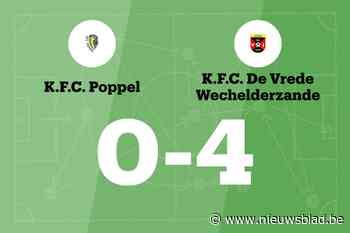 Overduidelijke zege voor Wechelderzande tegen Poppel