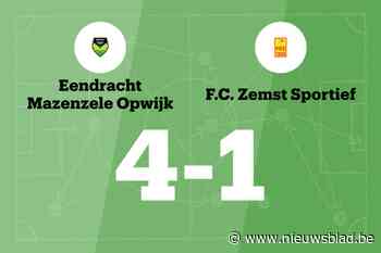 Verhofstadt scoort drie keer, Mazenzele Opwijk B verslaat FC Zemst