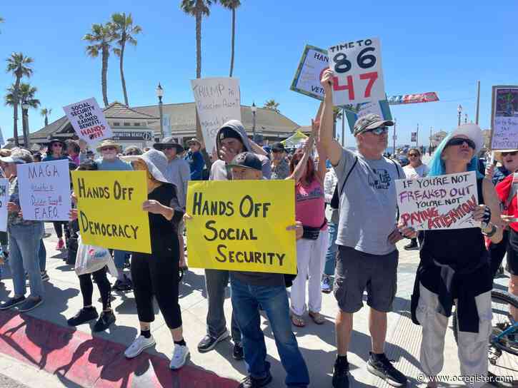 ‘Hands Off!’ anti-Trump protests drawing thousands in Southern California