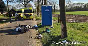 Ernstig ongeluk in Halle: scooterrijder botst frontaal op boom