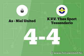 As-Niel speelt gelijk in thuiswedstrijd tegen THES Sport B