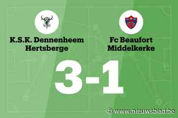 SKD Hertsberge wint duel tegen FC Beaufort