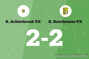 Boechoutse VV beëindigt reeks nederlagen in de wedstrijd tegen Achterbroek