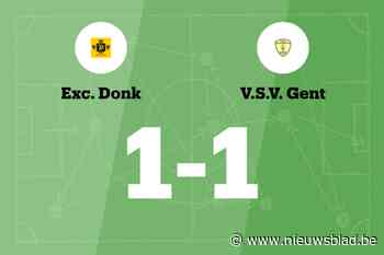 Gelijkspel voor Excelsior Donk thuis tegen VSV Gent B