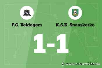 Roels redt punt voor FC Veldegem tegen SK Snaaskerke