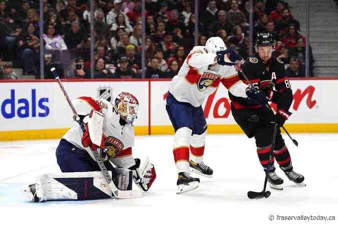 Forsberg stops 40 shots to lead Ottawa Senators past Florida Panthers 3-0