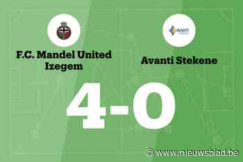 Mandel United blijft winnen in thuiswedstrijden en heeft nu zeven directe overwinningen