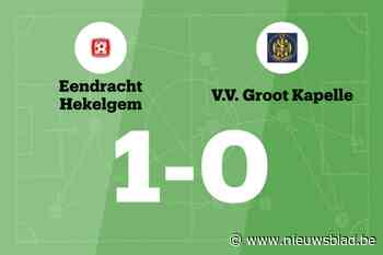 Winnende reeks van VV Groot Kapelle eindigt na wedstrijd tegen Hekelgem B