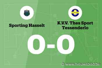 Sporting Hasselt en THES Sport blijven steken op 0-0