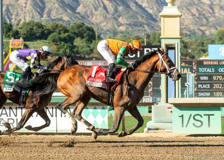 Journalism wins Santa Anita Derby the hard way