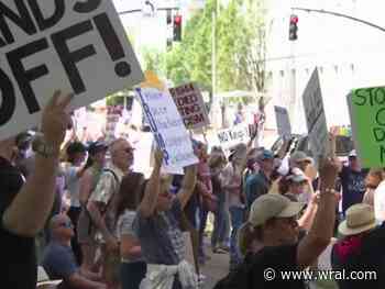 Protestors across Triangle call for government to keep "Hands Off"