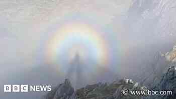 Ghostly spectre appears in 'powerful' mountain phenomenon
