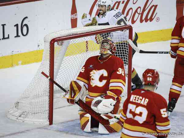 Flames settle for a point after ‘unlucky’ bounce leads to 3-2 overtime loss to Vegas