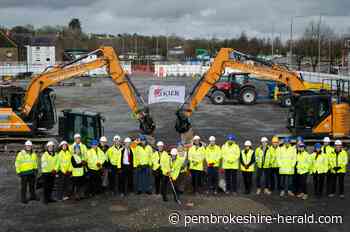 Ground breaking event marks start of key Haverfordwest Public Transport project