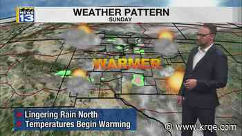 Drier and warmer into the workweek