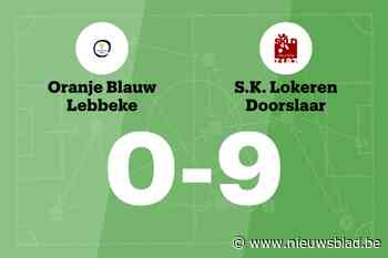 SKL Doorslaar B laat OB Lebbeke B kansloos